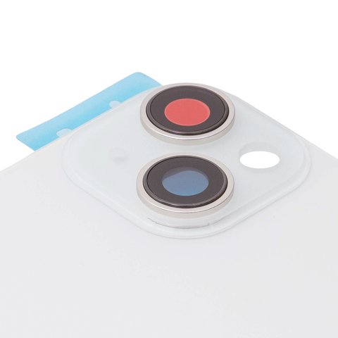 Задня панель корпуса для iPhone 14 Plus, біла, із склом камери, High Copy, starlight Прев'ю 1