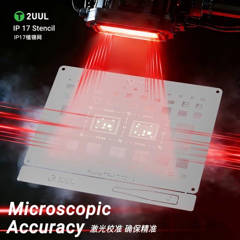 BGA-трафарет 2UUL BG03 для Apple iPhone 17, iPhone 17 Pro, iPhone 17 Pro Max, iPhone Air Прев'ю 4