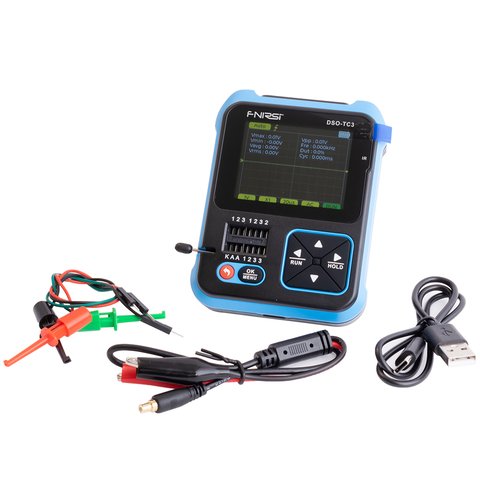 Osciloscopio digital + probador de transistores + generador de señales 3 en 1 FNIRSI DSO-TC3 Vista previa  5
