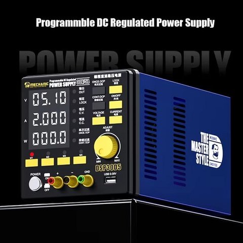Laboratory Power Supply Mechanic DSP30D5, (single-channel, pulse, up to 30 V, up to 5 A, 150 W) Preview 1