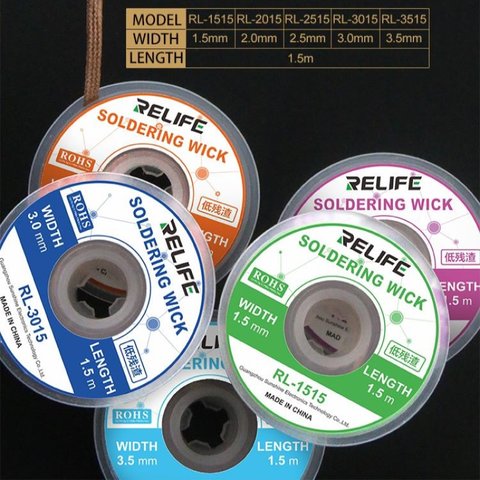 Лента-оплетка RELIFE RL-2015, (Ш) 2,0 мм, (Д) 1,5 м Превью 3