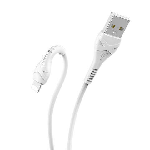 USB дата-кабель Hoco X37, USB тип-A, Lightning, 100 см, 2,4 А, білий Прев'ю 1