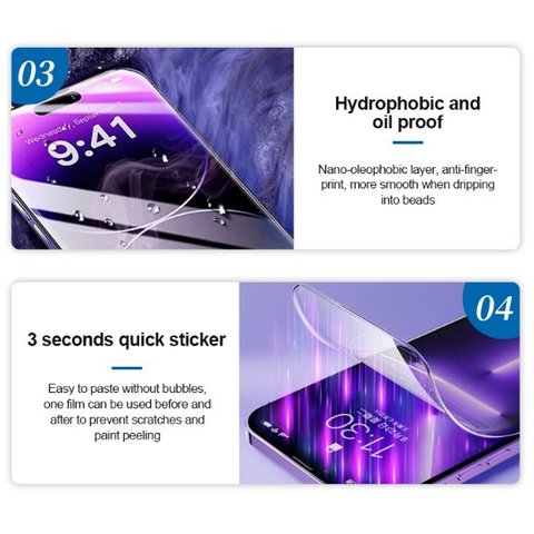 Protective Film Sunshine SS-057UR, (Pet Soft, HD, Anti-Reflection, UV curing, 25 pcs, 180 mm, 120 mm) Preview 5