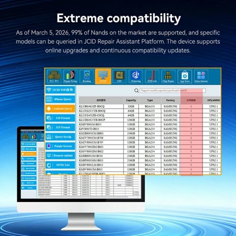 JCID U70 Gen 2 UFS Programmer Превью 5