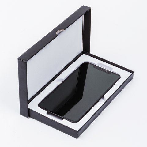 Pantalla LCD puede usarse con iPhone XS Max, negro, con marco, HC, (OLED), GX OEM hard Vista previa  2