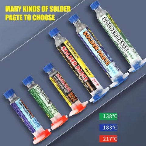 Pasta BGA Mechanic MS83, Sn 63%, Pb 37%, 183 °C, 20 g Vista previa  3