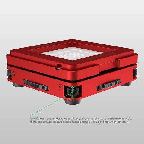 Máquina universal multifuncional para reballing con juego de 95 plantillas para microcircuitos BGA RB-03 Vista previa  3