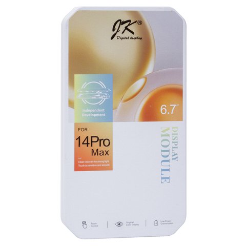 Pantalla LCD puede usarse con iPhone 14 Pro Max, negro, con marco, AAA, (TFT), JK Vista previa  1