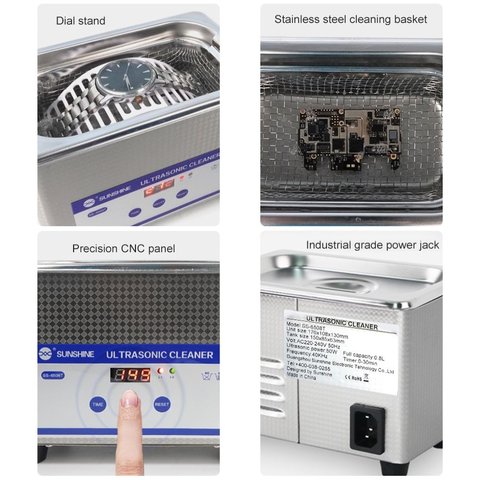 Baño de ultrasonido Sunshine SS-6508T, 0.8 l, 50 W Vista previa  4
