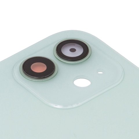 Задня панель корпуса для iPhone 12, зелена, із склом камери, small hole Прев'ю 1