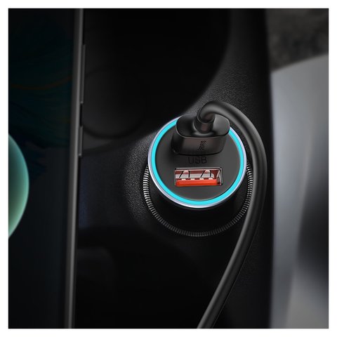 Автомобільний зарядний пристрій Baseus Golden Contactor Max, сіре, Quick Charge, 60 Вт, 8 А, 2 порта, 12-24 B, #CGJM000013 Прев'ю 3