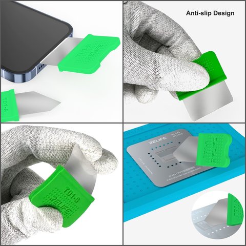 Лопатка RELIFE TD1-A, для разборки мобильных устройств, для BGA реболинга, металл Превью 3