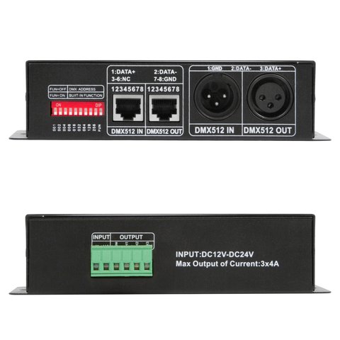 3-канальный декодер сигнала DMX512-стандарта H805DMX - LED Solutions